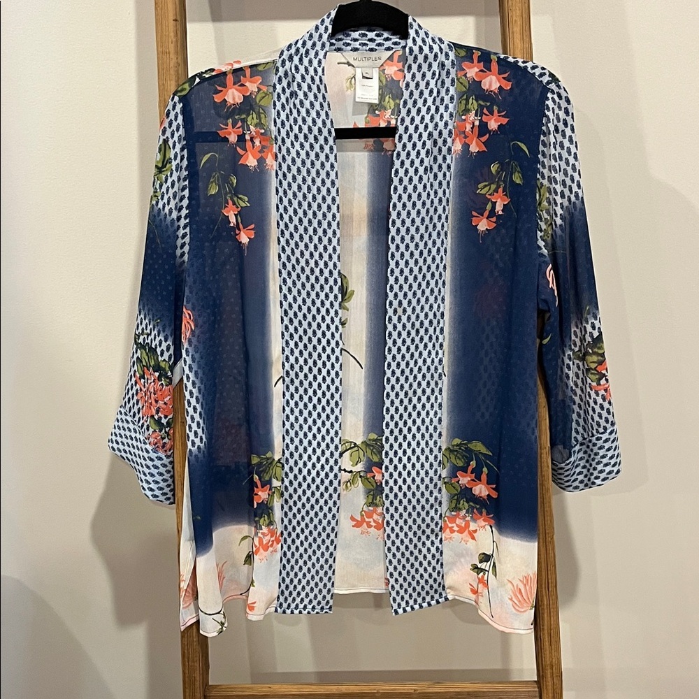 Multiples Kimono Floral Jacket